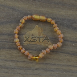 Teething bracelet with round beads